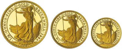 2004 Gold Proof Britannia - 3 Coin Set