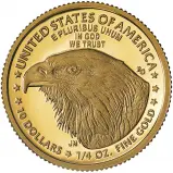 2021 Gold Proof 0.25 Ounce Eagle Type 2  Coin Single United States of America US Mint obverse