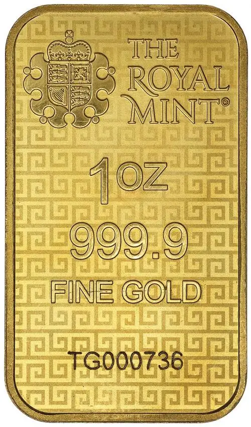 Gold Bullion 1 Ounce Minted Three Graces  Bar Loose United Kingdom The Royal Mint obverse chards image crop