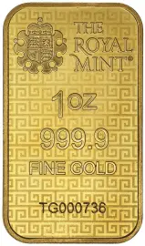 Gold Bullion 1 Ounce Minted Three Graces  Bar Loose United Kingdom The Royal Mint obverse chards image crop
