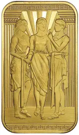 1 oz Gold Bar Royal Mint The Three Graces - Minted (Pre-Owned)