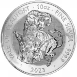2023 Silver 10 oz Tudor Beasts Yale of Beaufort Coin - Pre-owned