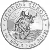 2021 Tokelau Goddess Europa 1 oz Silver Bullion Coin