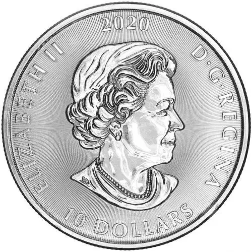 2020 Silver Bullion 2 Ounce Kraken  Coin Canada Royal Canadian Mint obverse