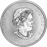 2020 Silver Bullion 2 Ounce Kraken  Coin Canada Royal Canadian Mint obverse