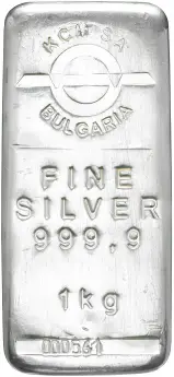 Bulgarian Silver 1kg Bar Pre-Owned - Without Cert