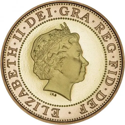 2001 Gold Proof Marconi 2 Pounds obverse