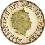 2001 Gold Proof Marconi 2 Pounds obverse