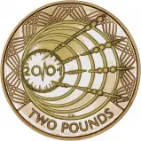 2001 Marconi Gold Proof £2 Coin
