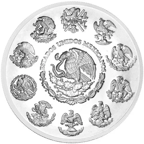 2003 Silver Bullion 5 Ounce Libertad  Coin Single Mexico obverse