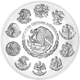 2003 Silver Bullion 5 Ounce Libertad  Coin Single Mexico obverse