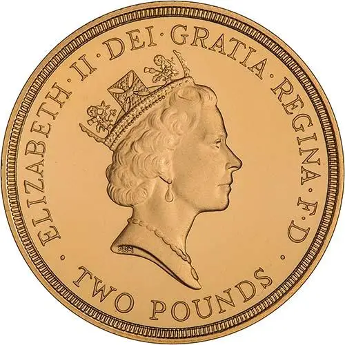 1986 UK Coin £2 Gold Proof Commonwealth Games w/o Cert 22877