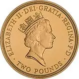 1986 UK Coin £2 Gold Proof Commonwealth Games w/o Cert 22877