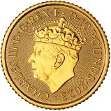 2023 Gold Bullion 0.1 Ounce Charles III King Charles III Coronation obverse