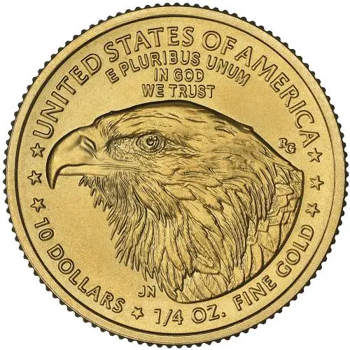 2024 Gold Bullion 0.25 Ounce Eagle Coin reverse