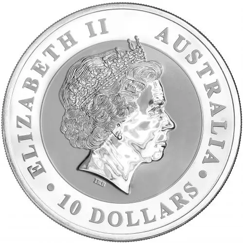 2017 Silver 10 oz Kookaburra Bullion Coin obverse