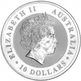 2017 Silver 10 oz Kookaburra Bullion Coin obverse