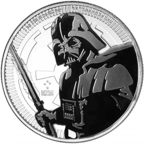 2019 Niue Star Wars 'Darth Vader' 1 oz Silver Coin - Pre-Owned reverse