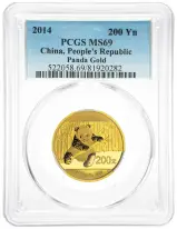 2014 Gold Graded 0.5 Ounce Panda  Coin PCGS MS-69