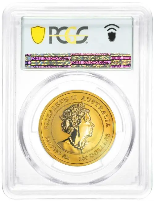 2021 Gold Graded 1 oz Lunar 'Year of the Ox' Coin PCGS MS-69 obverse
