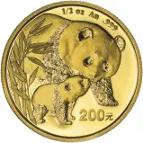 2004 Gold Panda 0.5 oz Bullion Coin