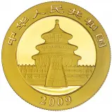 2009 Gold Panda 0.5 oz Bullion Coin Pre-Owned obverse