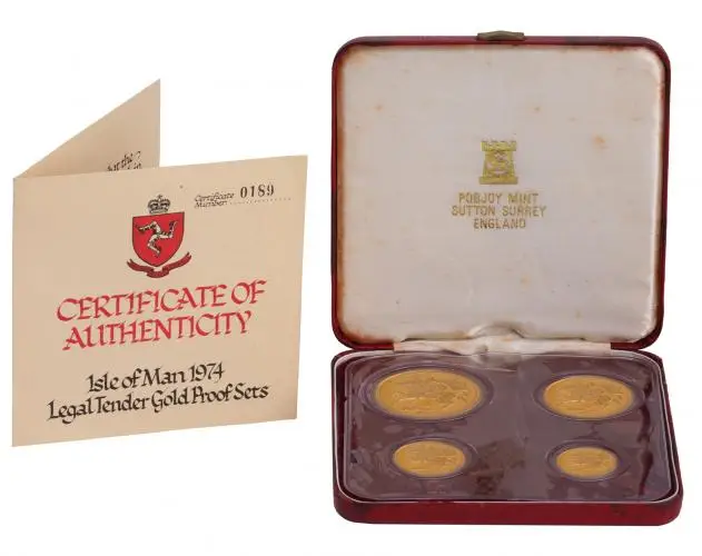 Gold Proof Sovereign 4-Coin Set - Isle of Man - Pre-Owned 2