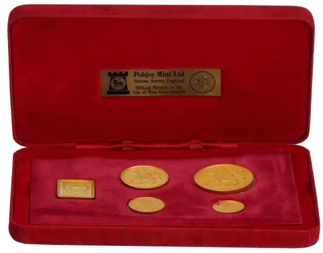 Gold Proof Sovereign 4-Coin Set - Isle of Man - Pre-Owned 3