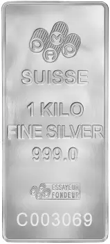 PAMP Suisse Fortuna 1kg Silver Bullion Bar - Pre-Owned obverse
