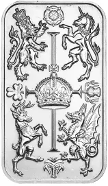  King Charles III Coronation Silver 1 oz Bar Pre-Owned  reverse
