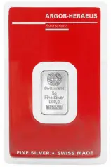 Heraeus Silver Bullion 5 Gram  Bar - Pre-Owned