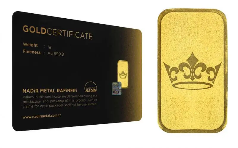 Tavex Gold Bullion 1 Gram  Bar In Card Pre-Owned obverse chards image crop 1