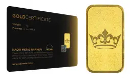 Tavex Gold Bullion 1 Gram  Bar In Card Pre-Owned obverse chards image crop 1