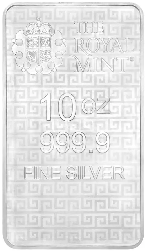 Silver 10 Ounce Three Graces  Bar In Sleeve The Royal Mint obverse