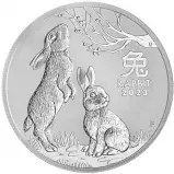 2023 Australian Lunar Year of the Rabbit 1 oz Silver Bullion Coin
