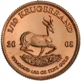 2008 Gold Krugerrand 0.1 oz Coin Pre-Owned