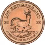 2020 Gold Krugerrand 0.1 oz Coin Pre-Owned