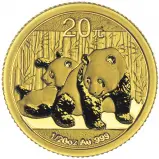 2010 Gold Bullion 0.05 Ounce Panda  Coin 