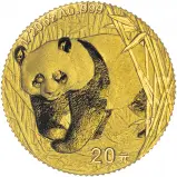 2001 Gold Bullion 0.05 Ounce Panda Coin 