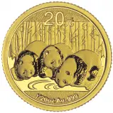 2013 Gold Bullion 0.05 Ounce Panda  Coin 