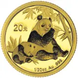 2007 Gold Bullion 0.05 Ounce Panda  Coin 