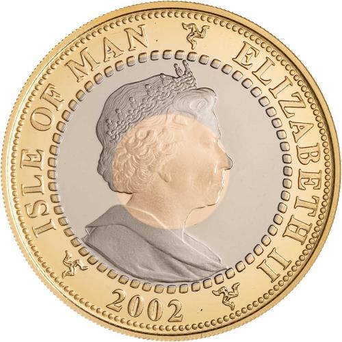 2002 Gold Proof Golden Jubilee Tri-metallic Coin | Chards