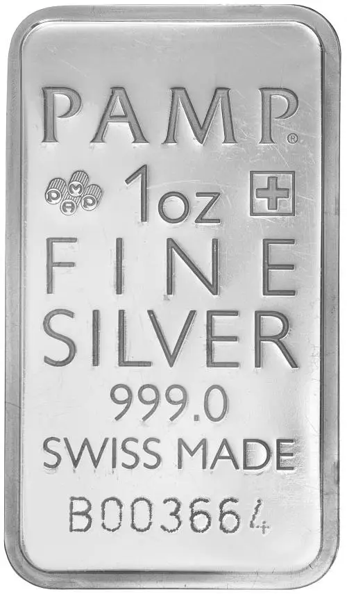 Silver Bullion 1 Ounce True Happiness  Bar In Sleeve Pre-Owned PAMP Suisse reverse chards