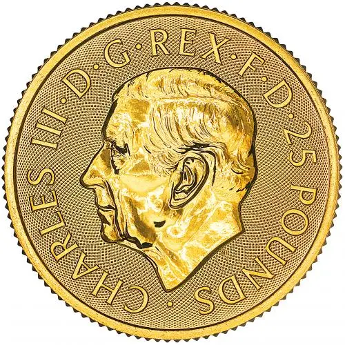 2024 St George and the Dragon 0.25 oz Gold Bullion Coin obverse