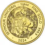 2024 Gold Bullion 0.25 Ounce Tudor Beasts Seymour Unicorn Coin