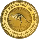 2014 Gold Bullion 1 Ounce Kangaroo Nugget $100  Coin 