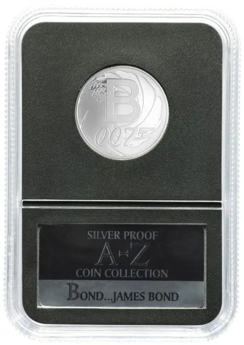 2018 Silver Proof The A to Z of Great British 10p coins James Bond 10 Pence  Coin Presentation Case United Kingdom The Royal Mint reverse