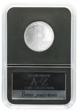 2018 The A to Z Great British Coin Hunt James Bond Silver Proof 10p Coin in Case The Royal Mint