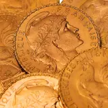 1907-1914 Gold French 20 Francs Marianne Rooster Bullion Coin designs may vary close up crop