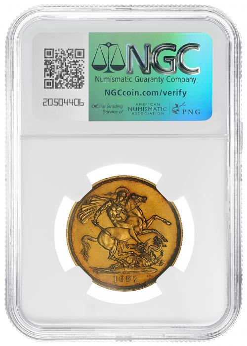 1887 Gold Double Sovereign Victoria Coin - NGC | Chards